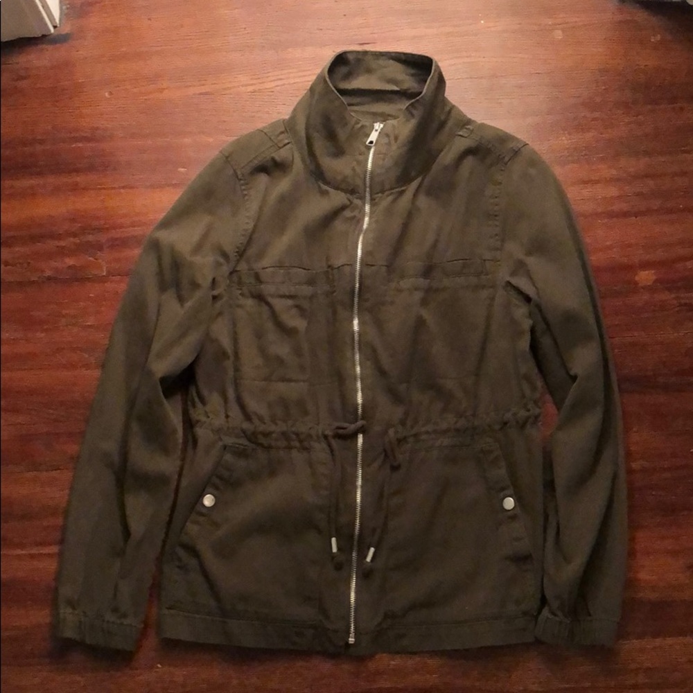 Old Navy Olive Utility Jacket Womens Sz M